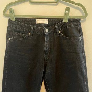 Officine Generale Black Straight Leg Jeans